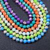 Turquesa Imperial Contas Soltas Pedra Imperial Multicolorida Contas Redondas DIY Pulseira de Contas Budista Feita à Mão Acessórios de Joias Atacado