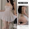 Lencería sexy para mujer, lencería transparente de malla, tentación sexy, camisón con tirantes abiertos, pijama de pasión 8403