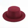 Chapéu Feminino Estilo Coreano Chapéu de Lã Outono e Inverno Preto Retrô Cavalheiro Estilo Britânico Chapéu de Aba Reta com Laço Chapéu de Feltro