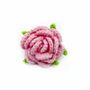 Ramo de Rosas Tejidas a Mano para el Día de San Valentín, Flores Artificiales de Alta Gama, Flores de Producto Terminado para el Día de la Mujer, Flores Eternas, Flores Tejidas a Crochet con Hilo