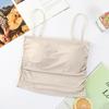 Nuevo Estilo Chaleco de Belleza de Seda de Hielo Cinturón Almohadilla para el Pecho Tirantes Desmontables Base Antideslizante Ligero Verano Ropa Exterior Ropa Interior Ajustada para Mujer