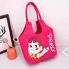 Atacado Bolsa de Feltro Desenho Animado Bolsa de Ombro Bolsa Tote Bolsa de Grande Capacidade Bolsa Compras Elemento Tendência Bolsa de Mão Feita à Mão