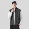 Chaleco cárdigan con cremallera para hombre, chaqueta suéter de moda de otoño, suéter de punto versátil, ropa exterior para hombre