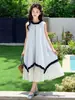 Vestido Sem Manga para Meninas Verão 2026 Novo Estilo para Meninas Mais Velhas, Vestido de Algodão Estilo Coreano, Vestido Regata Infantil
