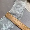 Tecido de malha dupla com bolinhas e borda xadrez, 7cm de largura, acabamento de renda não elástico para almofadas de sofá, têxteis para casa e decoração DIY