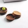 Prato de mesa retrô pintado à mão transfronteiriço japonês, prato de temperos mergulhado em molho, prato de madeira de acácia em forma de peixe, prato criativo de madeira maciça para molho, prato de madeira