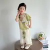 Conjunto Hanfu de Verão Fino Estilo Chinês Elegante para Meninas, Novo Modelo 2026, Roupa Tradicional Chinesa de Alta Qualidade para Meninas