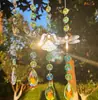 Comércio exterior novo animal cristal prisma pendurado apanhador de sol cristal Libélula Anjo borboleta decoração de jardim