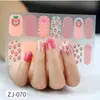ZJ Filme Adesivo para Unhas em Gel à Prova d'Água Sem Secagem Adesivo Completo Adesivo Colorido Filme Adesivo de Unha para Primavera e Verão Papel Filme Adesivo de Unha Papel