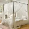 Mosquitero Personalizado Estilo Francés Simple Nórdico Dosel para Cama de Piso Cifrado Engrosado Sin Instalación Exportación Transfronteriza Exclusivo