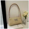 Bolso de Paja Retro de Moda 2025 Nuevo Bolso de Hombro Sencillo Casual Bolso Casual de Moda Bolso de Mujer Estilo Pastoral para Mujer