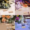 BTU079-81 tarjeta de mesa de boda acrílica hexagonal rectangular número de mesa comida UV tarjeta de mesa tarjeta de asiento