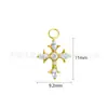 Colgante de Joyería para Piercing Versátil Cruz Alta Brillantante Circonita Joyería Clavo de Oreja Clavo de Labio Accesorios de Colgante Desmontables Venta al por Mayor