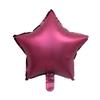 Nuevo globo metálico de estrella de cinco puntas de 18 pulgadas, decoración para fiesta de boda, globo de aluminio metálico esmerilado al por mayor