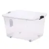 Caja de Almacenamiento para Ropa, Colchas y Trastos Domésticos Extra Grande Engrosada, Caja de Almacenamiento de Plástico, Caja de Almacenamiento Transparente