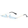 Gafas de Sol Irregulares para Mujer, Gafas de Sol Creativas y Atractivas, Sin Montura, Personalizadas, Gafas de Sol Coloridas para Fiesta