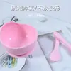 Amazon Vajilla de Silicona Ventosa Madre Bebé Tazón para Comida de Bebé Cuchara Silicona de Grado Alimenticio Cuchara para Comer traje