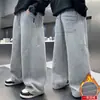 Pantalones de forro polar para niños 2025 Nuevo estilo Otoño e Invierno para niños mayores, Pantalones deportivos gruesos de forro polar para deportes de invierno, Modernos