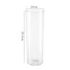 Vaso em Relevo Vaso Decorativo Transparente de Acrílico Enfeites Estilo Ins Vaso com Padrão Vertical Flores Arranjo de Flores Hidropônicas
