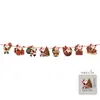 Decorações de Natal, Enfeites de carta do Papai Noel, Decorações de cena de árvore de Natal, Enfeites pendurados festivos, Artigos para festa de fim de ano