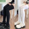 Calcetines de Compresión para Mujer por Encima de la Rodilla, Calcetines Adelgazantes de Presión Jk para Pantorrilla, Calcetines de Media Pantorrilla, Estilo Primavera y Otoño, Tubo Largo Apilado, Estilo Delgado de Verano