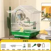 Jaula para Pájaros Pequeños, Periquitos Australianos, Periquitos y Pinzones, Jaula Grande de Lujo Estilo Villa Ecológica para Uso Doméstico