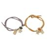 Pulsera de pareja de astronautas hombre y mujer con cuerda de Milán, un par de cuerdas tejidas para mano magnéticas de amor para hombre y mujer, ajustable