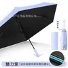 Guarda-chuva Dobrável Cinco Vezes Preto de Borracha com Cabo Telescópico Extraível Compacto Portátil Guarda-sol Cinco Vezes Guarda-chuva para Sol e Chuva Guarda-chuva de Publicidade com Logo