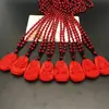 Colgante de imitación de cinabrio de los doce signos del zodíaco y los ocho santos protectores para hombres y mujeres, cadena para suéter del año del Buda Benming, venderá cadena para suéter de regalo