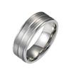 Anillo de acero de titanio esmerilado para hombre, transfronterizo de Amazon, fábrica de joyería de moda simple europea y americana, joyería al por mayor