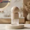 Venda Direta de Fábrica Frasco Redondo de Base Líquida 30ml, Frasco de Loção, Frasco Cosmético, Frasco de Vidro com Dispenser Tipo Pressão, Atacado de Materiais de Embalagem