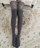 Calcetines Largos hasta la Rodilla con Adorno de Encaje para Niñas, Calcetines de Tubo Largos, Versátiles Calcetines para Botas de Otoño e Invierno para Mujer con Diseño de Encaje