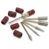 Juego de Anillos de Lija con Seis Cabezales de Diamante para Eliminar Piel Muerta y Tratamiento del Borde Frontal de la Uña Set para Principiantes Herramientas de Manicura