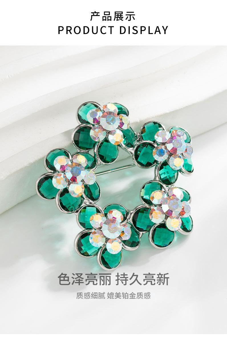 时尚百搭五朵花胸针小众轻奢风创意花环胸花新品个性