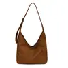 2026 Otoño Invierno Nuevo Bolso de Hombro Único de Ante Peludo con Estampado de Leopardo Bolso Tote Grande de Capacidad para Mujer Bolso de Axila Bolso de Compras para Mujer