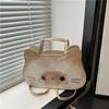 2025 Nuevo Lindo y Bien Portado Gatito de Pan Mochila de Leche Bolsa de Dibujos Animados Bolsa de Compras Bolsa Creativa para Mujeres