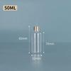 Tampa Dourada Tampa Prateada Frasco de Plástico 10 30/50 ml 100ml Frasco de Amostra Transparente Sub-Frasco Pet Frasco de Amostra de Boca Pequena