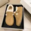 Sapatos de Pelúcia Quentes Birkenstock para Mulheres 2025 Inverno Novo Estilo Slip-On Slip-Ons Retro Confortáveis Sapatos Externos de Algodão Atacado
