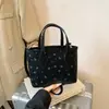 Bolso de Hombro Cruzado Floral de Diseño de Nicho para Mujer, Nuevo Estilo Coreano y Japonés, Bolso de Hombro Sencillo, Bolso Cruzado de Moda para el Día a Día