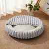 Cama para perro nueva transfronteriza, cama cálida de invierno para gato, cama redonda para mascotas, cálida y cómoda, adecuada para perros grandes, medianos y pequeños