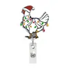 O Melhor Vendedor da Amazon Fivela Retrátil de Puxar Fácil Animal de Natal Acrílico Clipe de Crachá Clipe Giratório Médico Fivela de Crachá