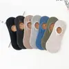 Calcetines para Hombre Primavera y Verano Nuevos Color Sólido Casual Cortos Bajos Calcetines Invisibles para Hombre