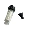 Filtro para Hidrolavadora G3/4 Rosca para Karcher de Alta Presión Transparente Entrada de Agua Boquilla Mediana Filtro para Máquina de Lavado de Autos