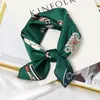 Pañuelo de seda para mujer, pañuelo cuadrado pequeño, versátil, decorativo, pañuelo de seda francés, diadema de verano, chic, pañuelo versátil, principios de otoño, pañuelo fino