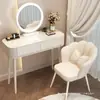 Penteadeira Branca Simples Quarto Simples Moderno Pequeno Apartamento Mesa de Maquiagem Celebridade da Internet Luxo Leve Madeira Maciça Estilo Creme Mesa de Maquiagem Nova