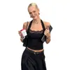 Ropa de mujer transfronteriza europea y americana 2026 verano nueva moda encaje patchwork espalda descubierta cuello halter corbata top camisola versátil