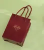Em estoque caixa de joias xadrez vermelha clássica caixa de alta qualidade vintage para brincos colar anel brincos emblema caixa de presente