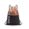 Zackpack Esportivo Impermeável Pano Oxford Cordão Bolsa com Logotipo Impresso Mochila Nylon Outdoor Bolso com Cordão Mochila
