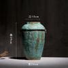 Ornamentos de Vaso Jingdezhen Cerâmica Sala de Estar Arranjo de Flores Gres Pote de Cerâmica Retrô Vaso de Flores Recipiente para Flores