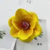 Película de impresión 3D cabeza de magnolia mesa de postres diy decoración de pastel tocado de minoría étnica material de flor artificial accesorios